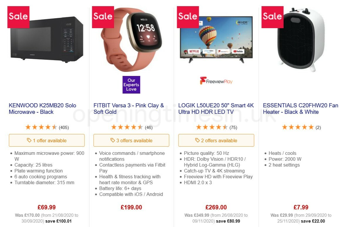 Currys Offers from 15 January