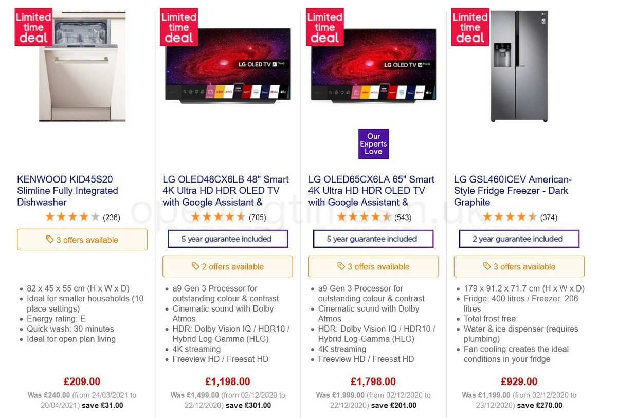 Currys Offers from 7 May