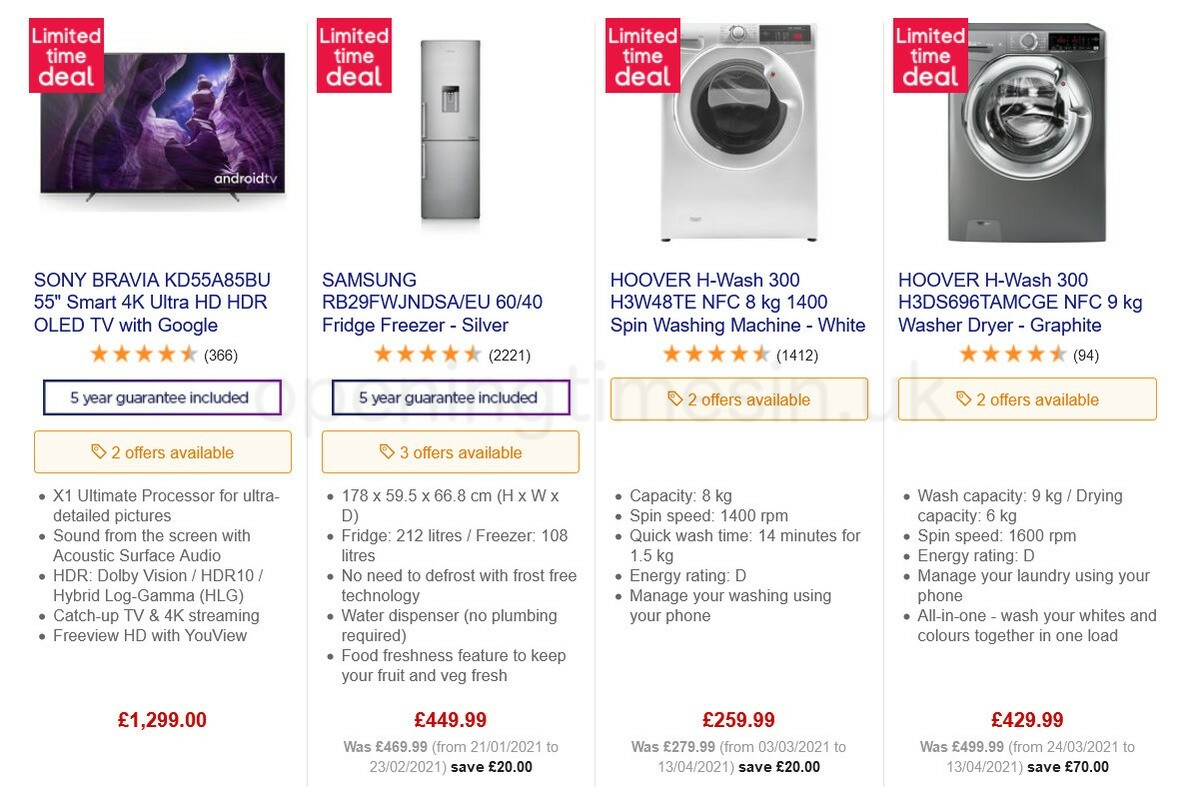 Currys Offers from 7 May