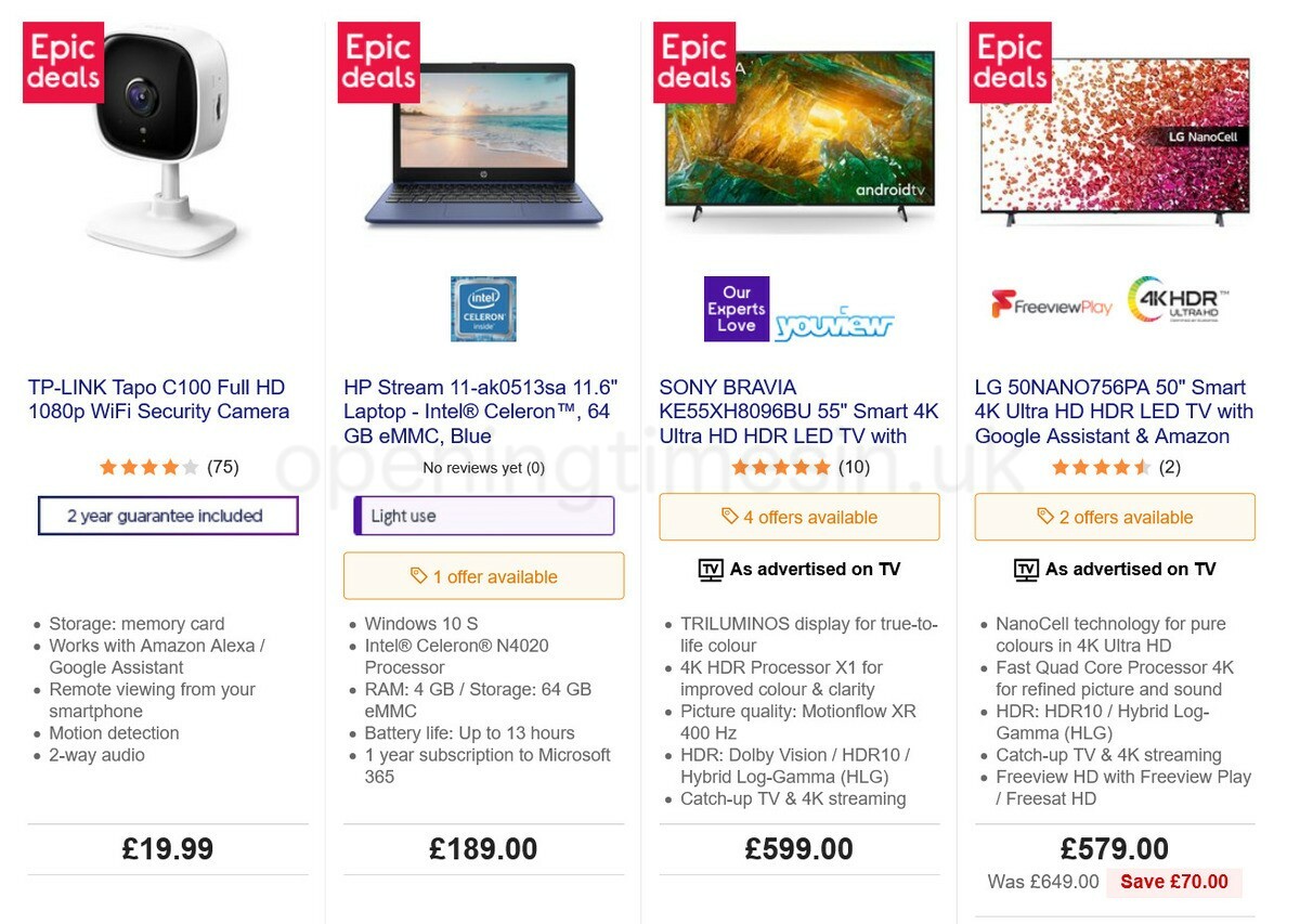 Currys Offers from 27 May