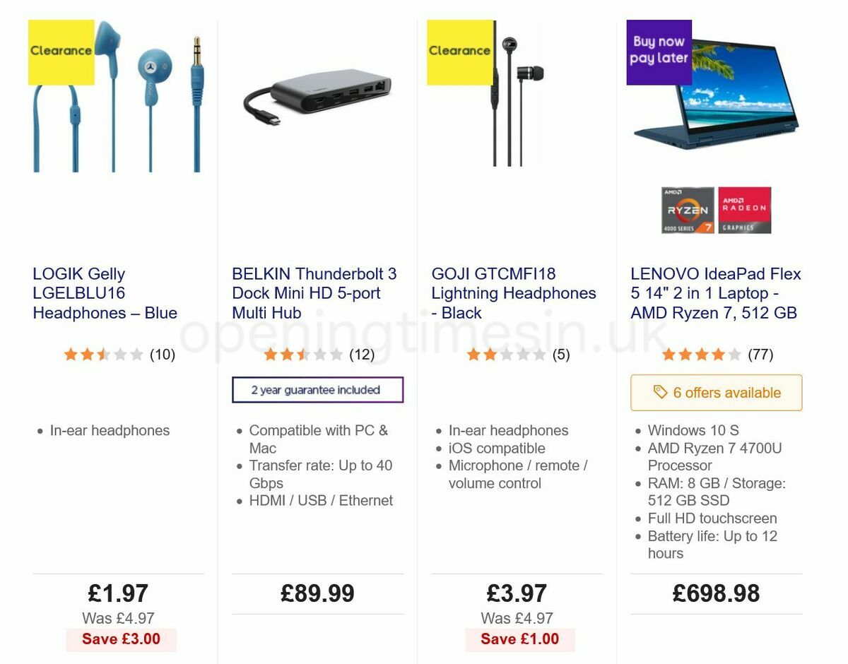 Currys Offers from 1 July