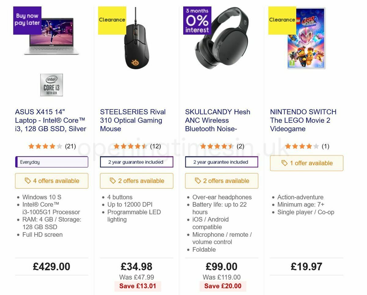 Currys Offers from 1 July