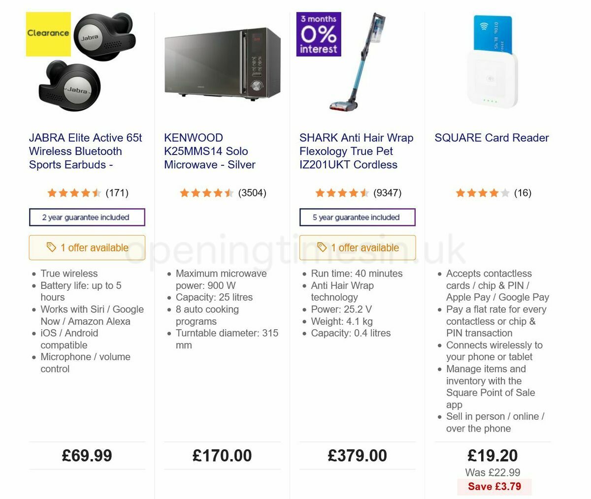 Currys Offers from 1 July