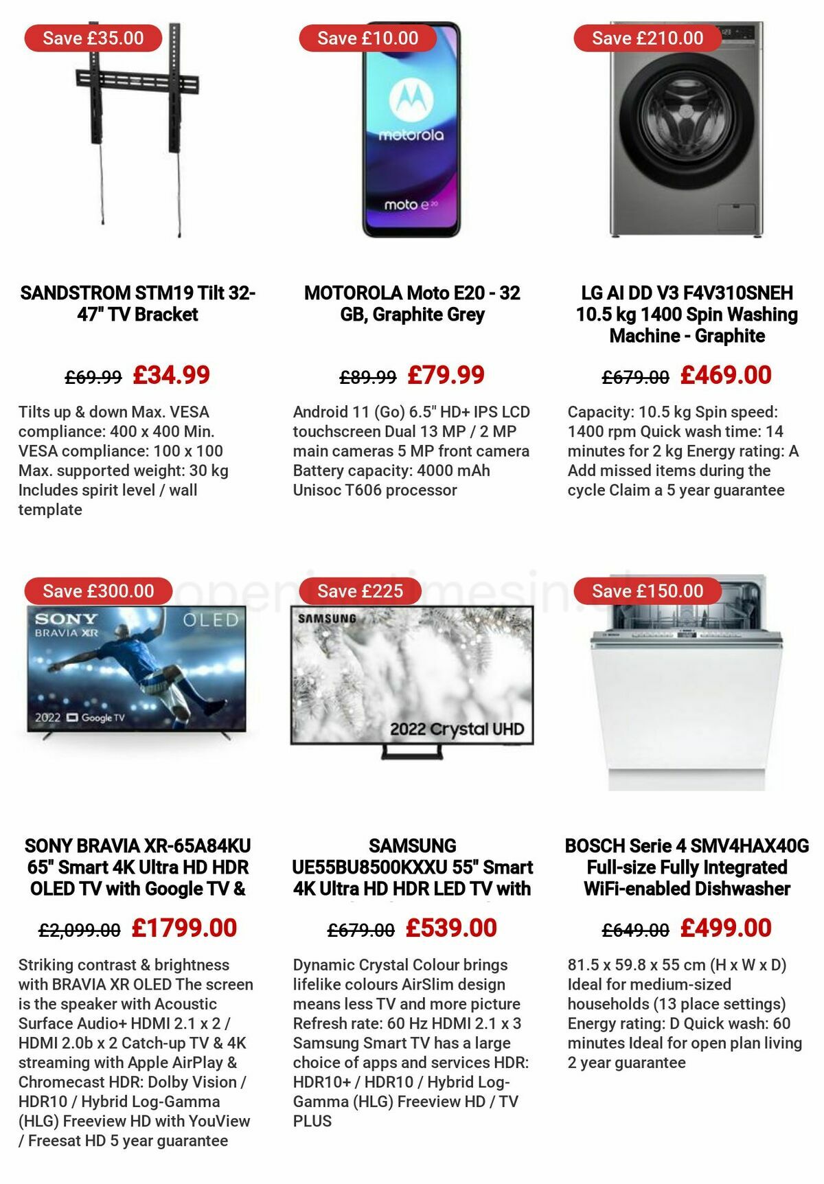 Currys Offers from 3 November