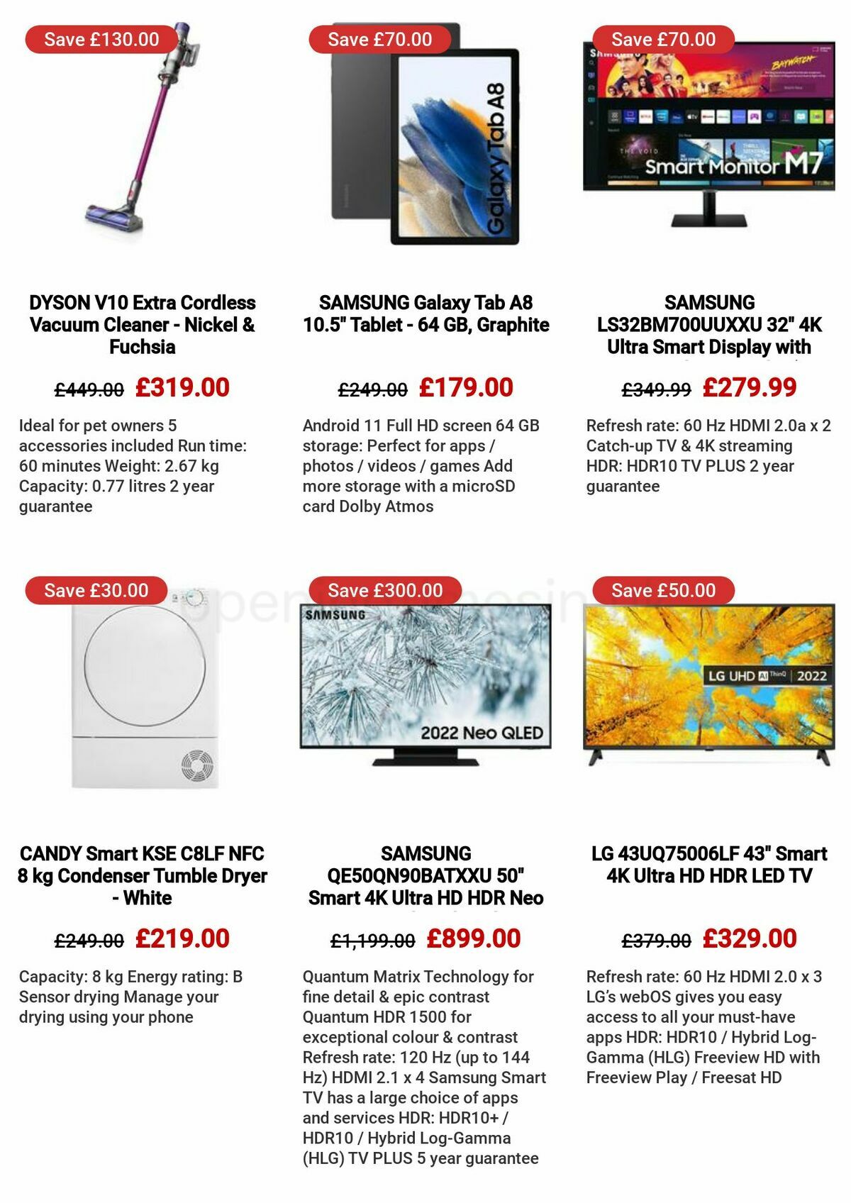 Currys Offers from 3 November