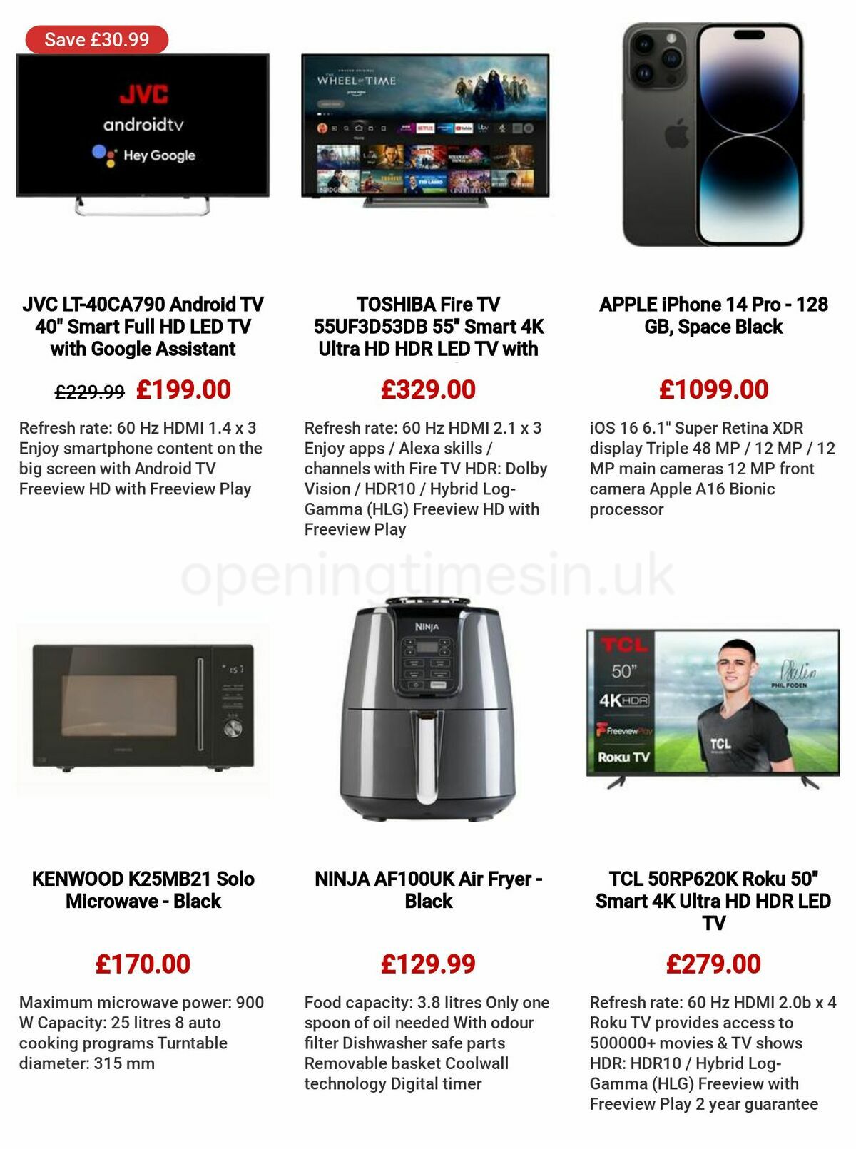 Currys Offers from 26 January