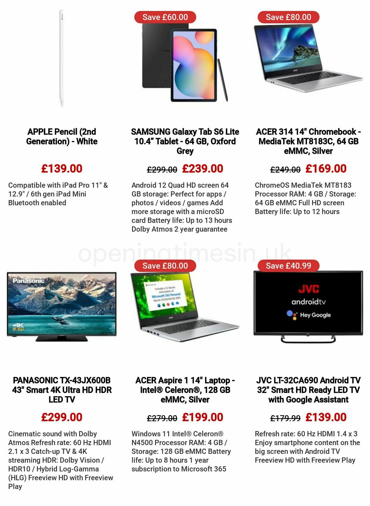 Currys Offers from 26 January