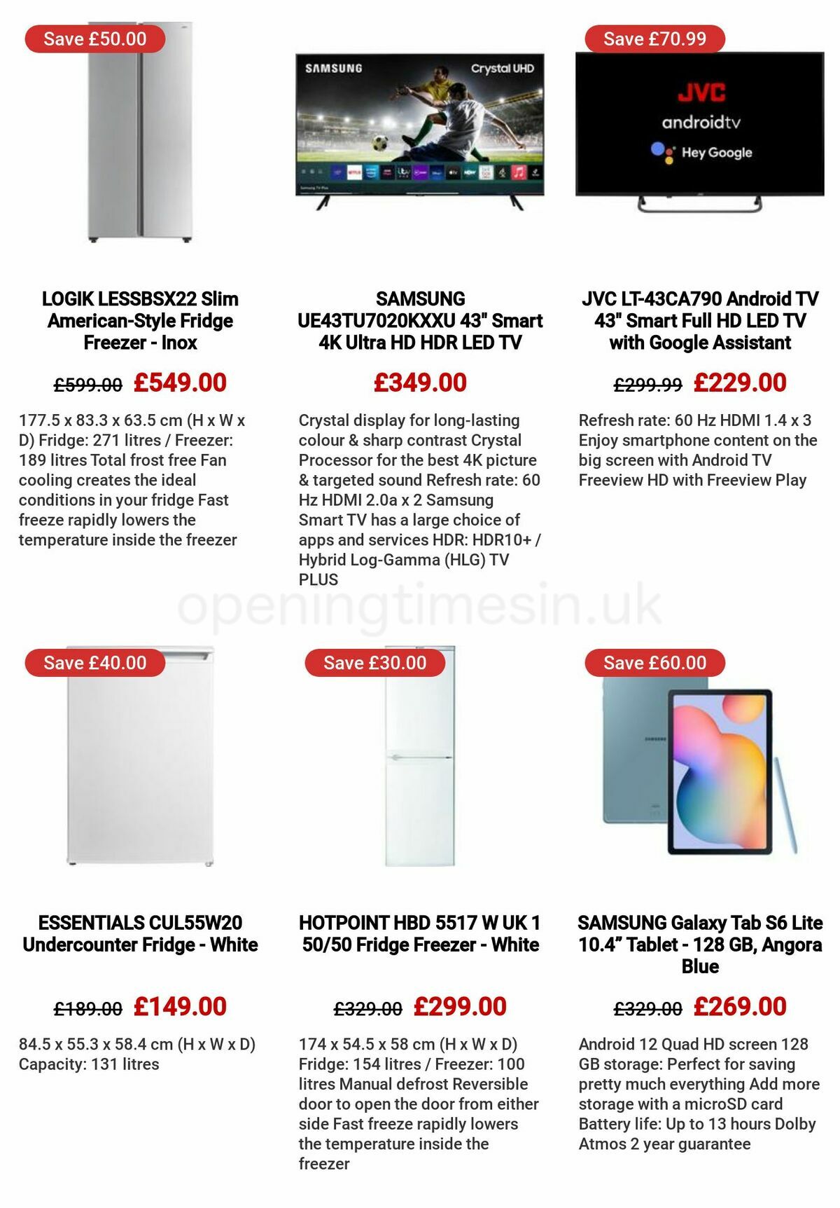 Currys Offers from 26 January