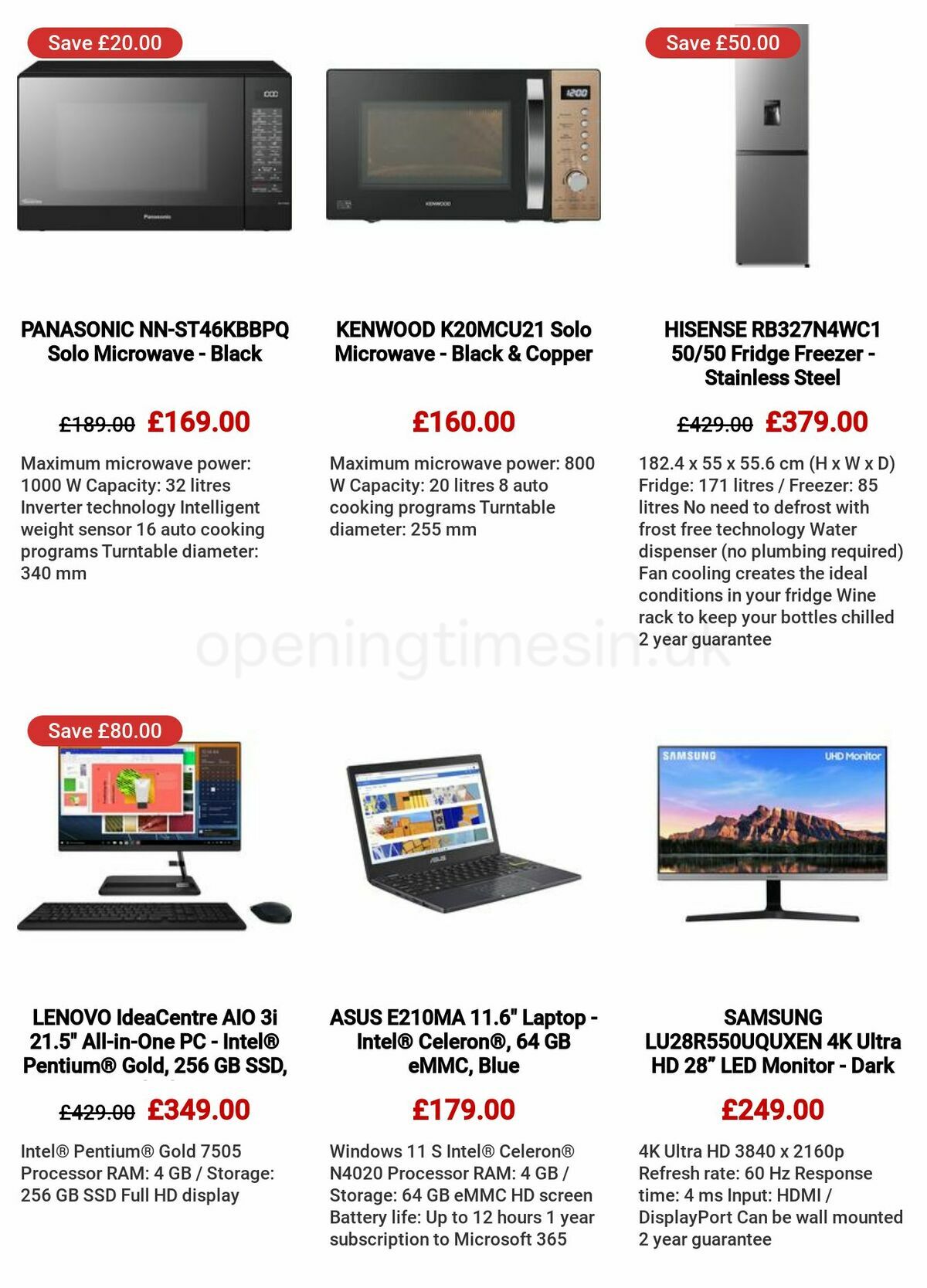 Currys Offers from 26 January