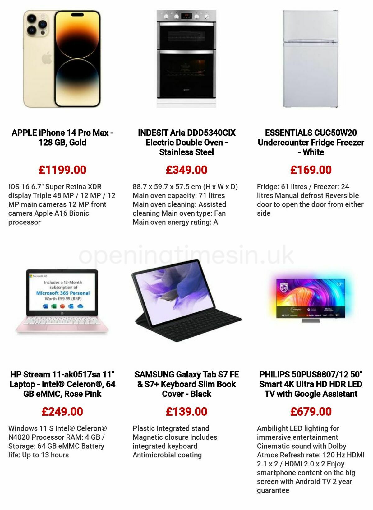 Currys Offers from 26 January