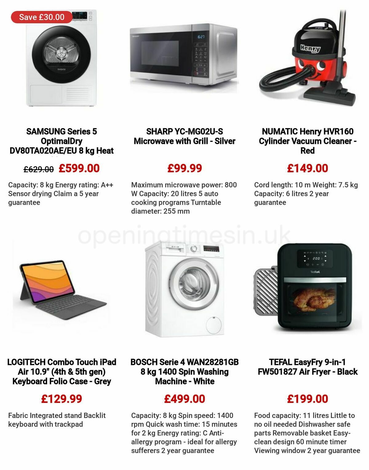 Currys Offers from 26 January