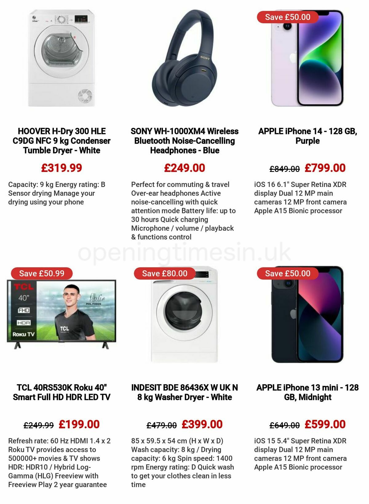 Currys Offers from 26 January