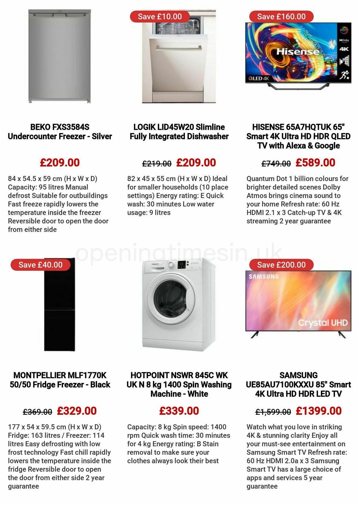 Currys Offers from 26 January