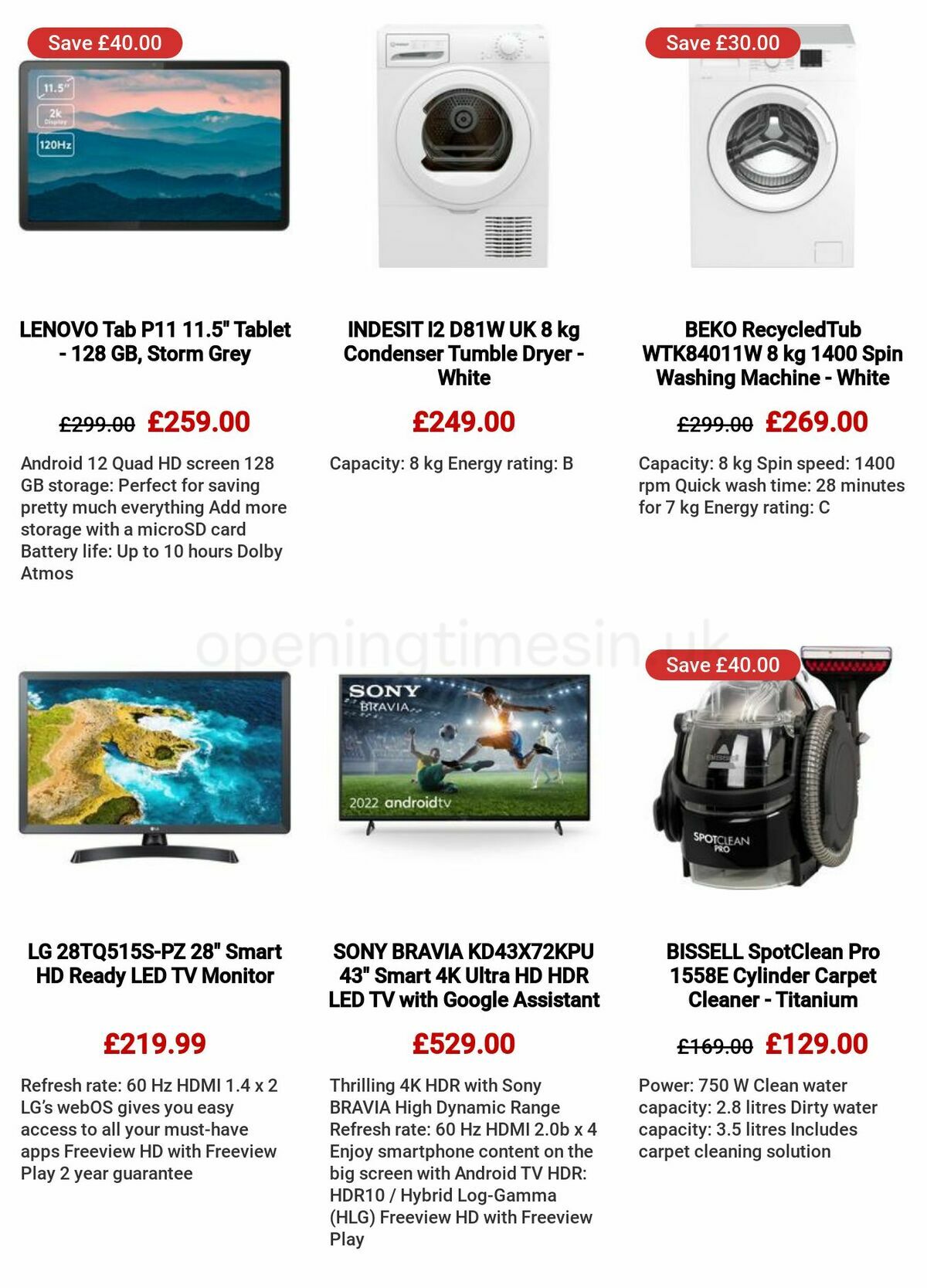 Currys Offers from 26 January