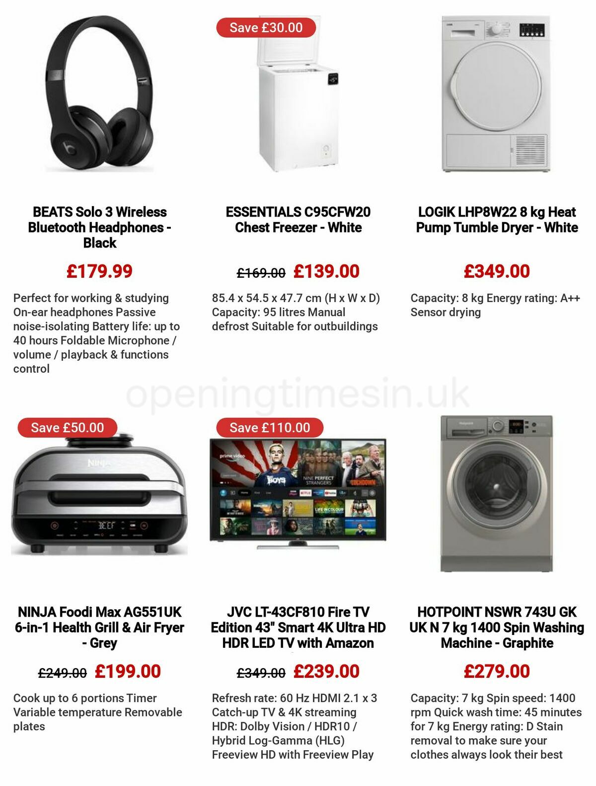 Currys Offers from 26 January