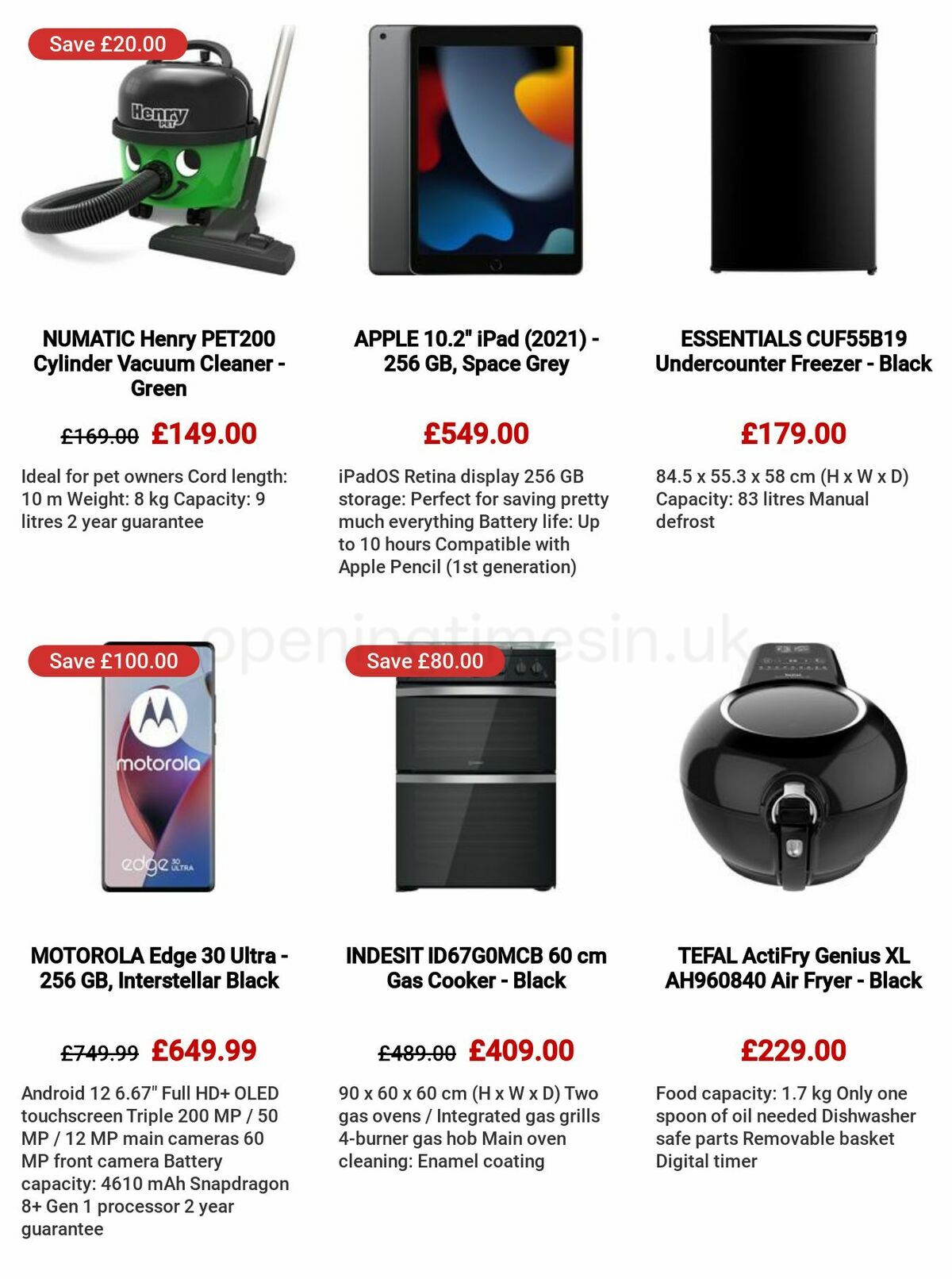 Currys Offers from 26 January