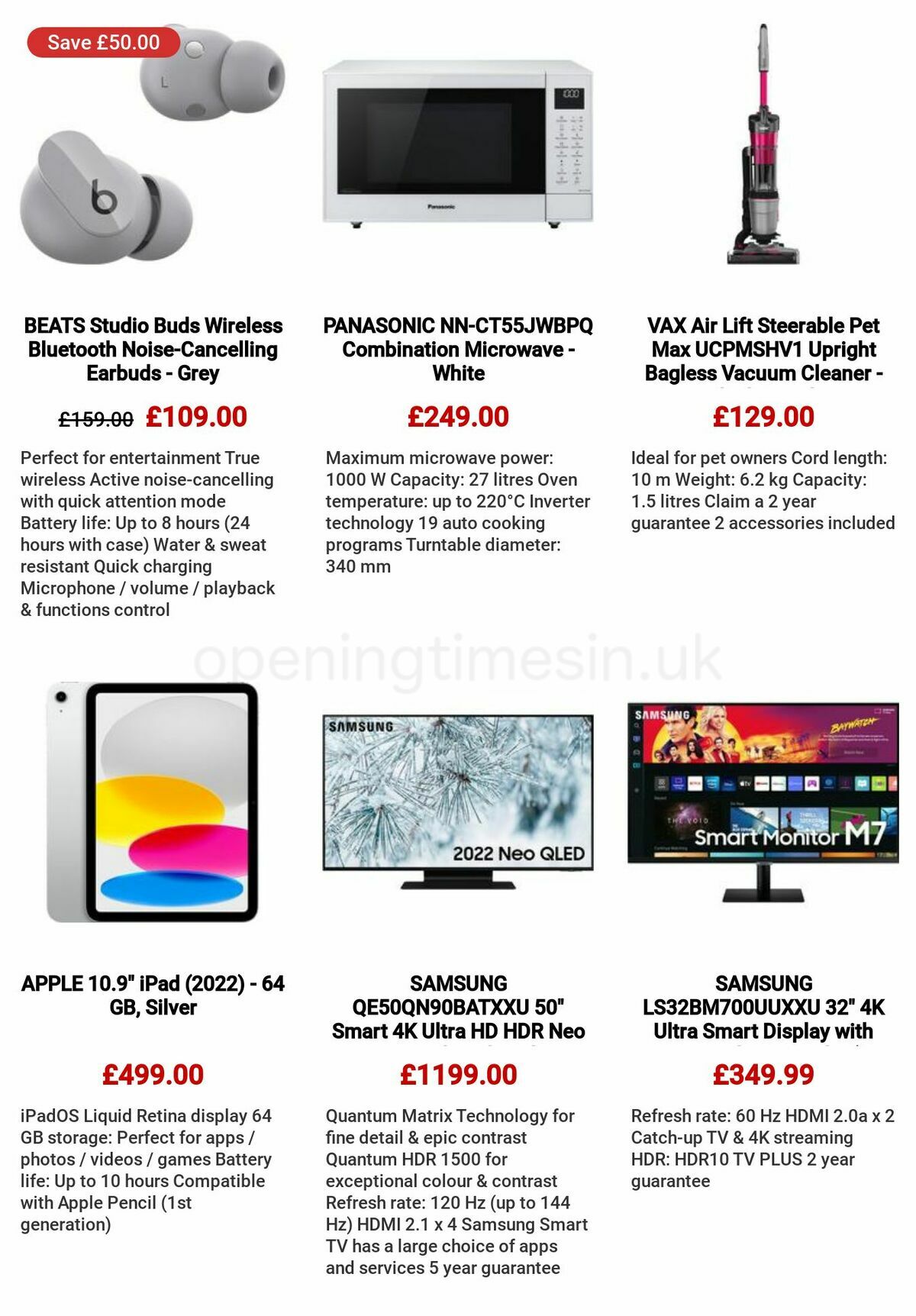 Currys Offers from 26 January