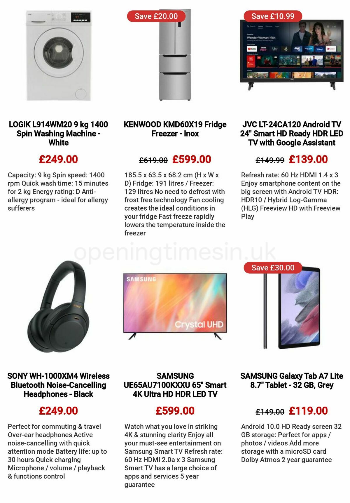 Currys Offers from 26 January