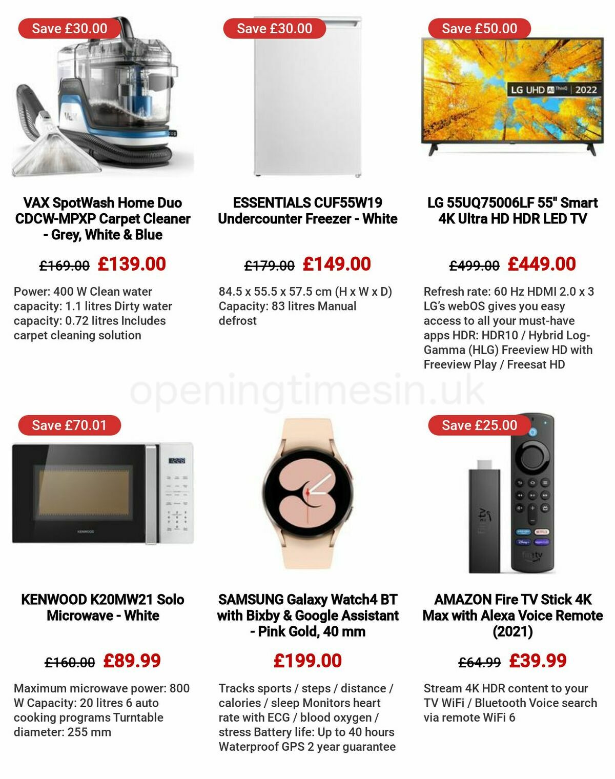 Currys Offers from 4 May