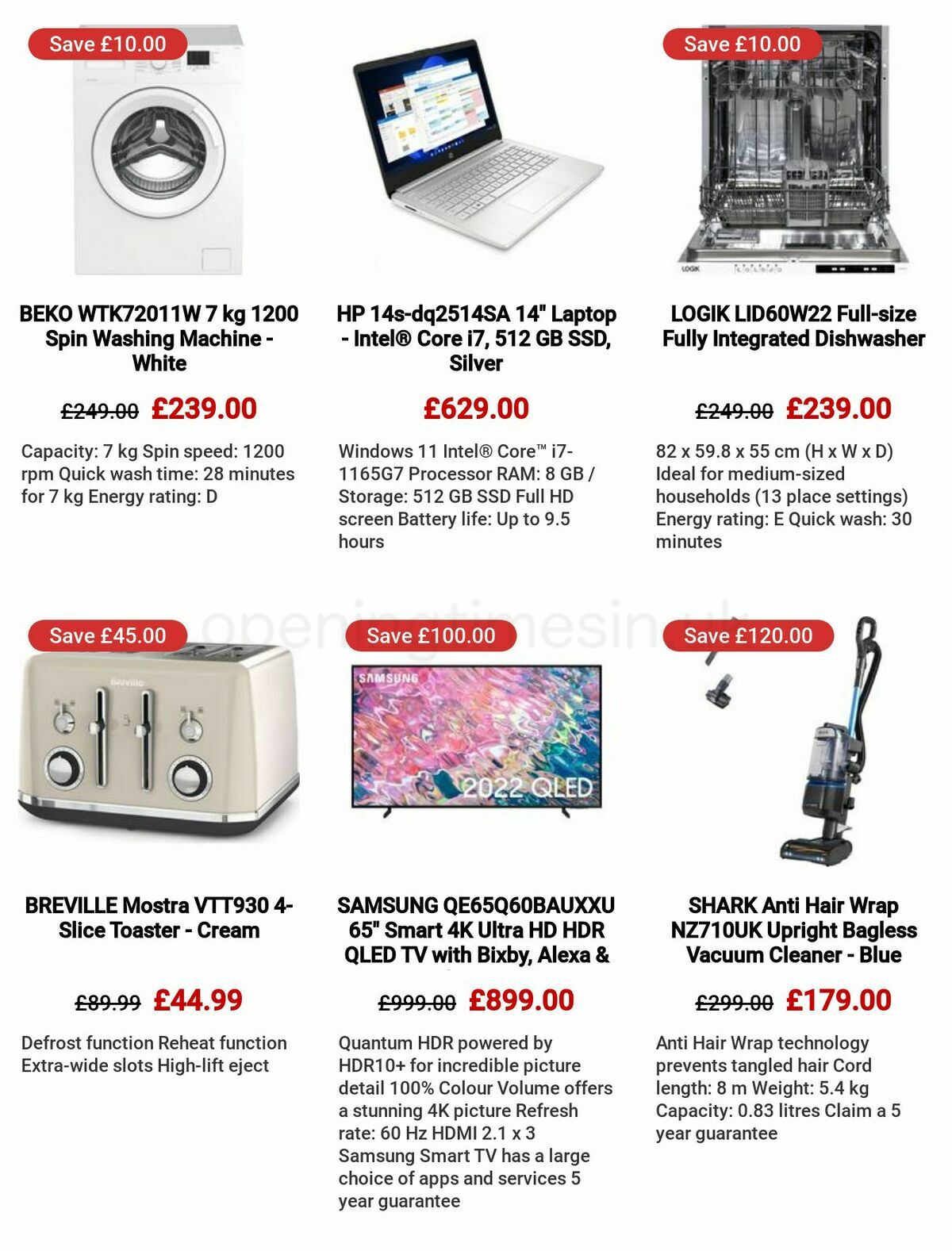 Currys Offers from 4 May