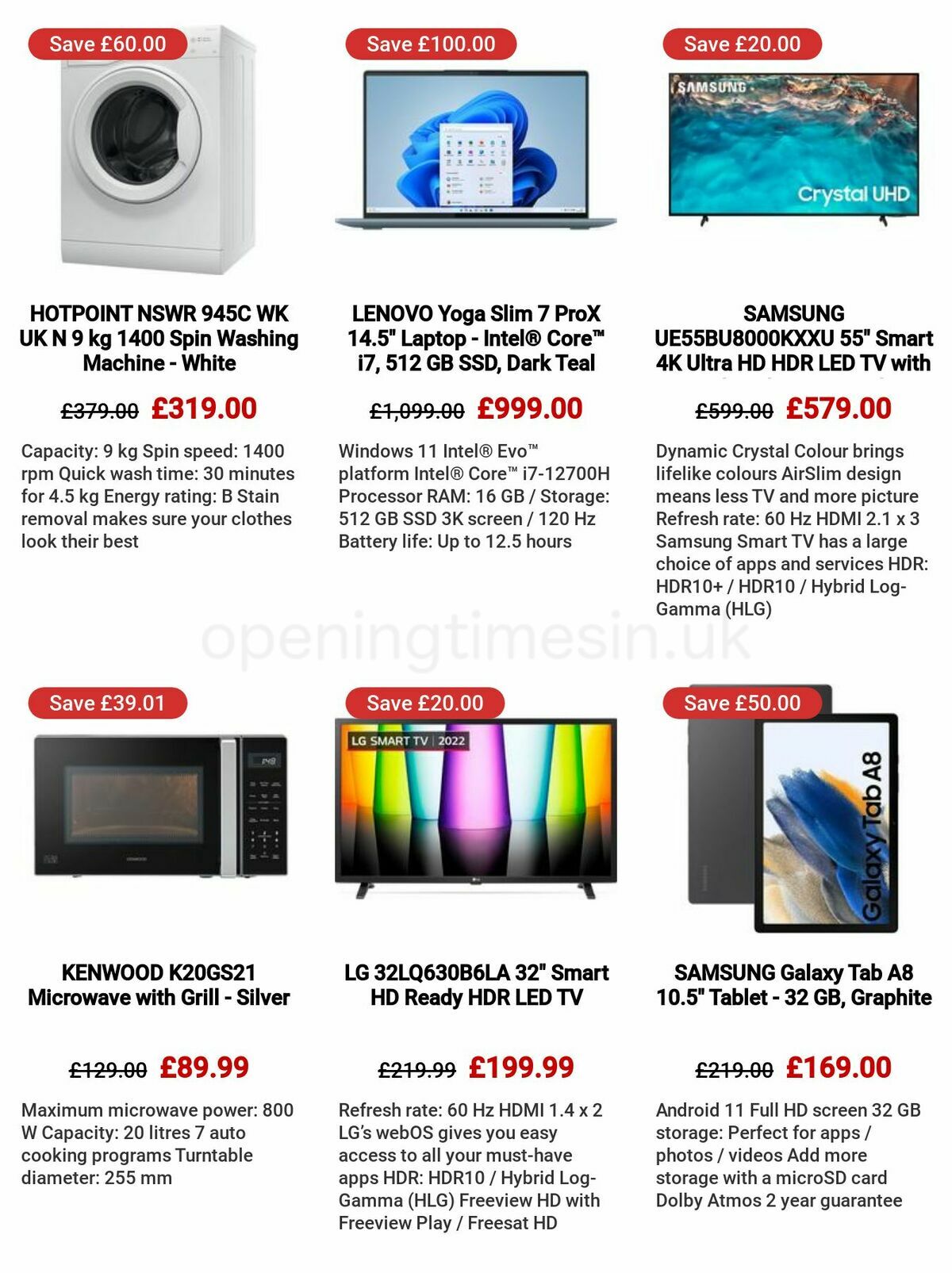 Currys Offers from 4 May