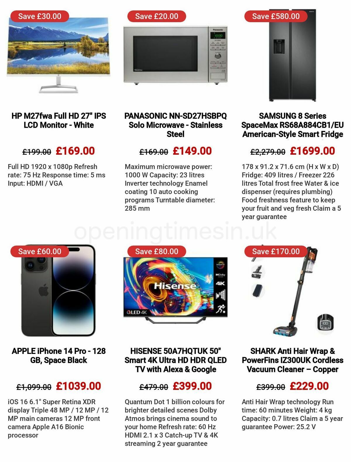 Currys Offers from 4 May