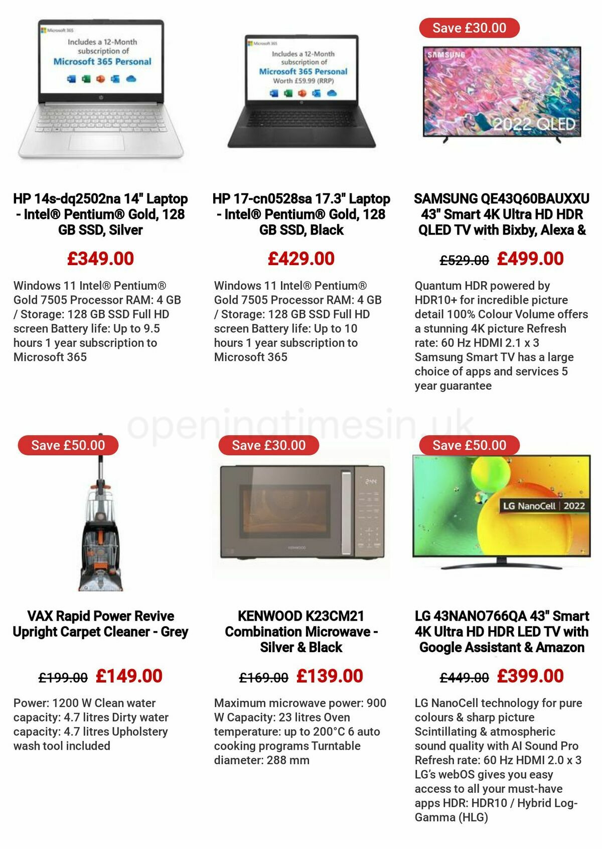 Currys Offers from 4 May