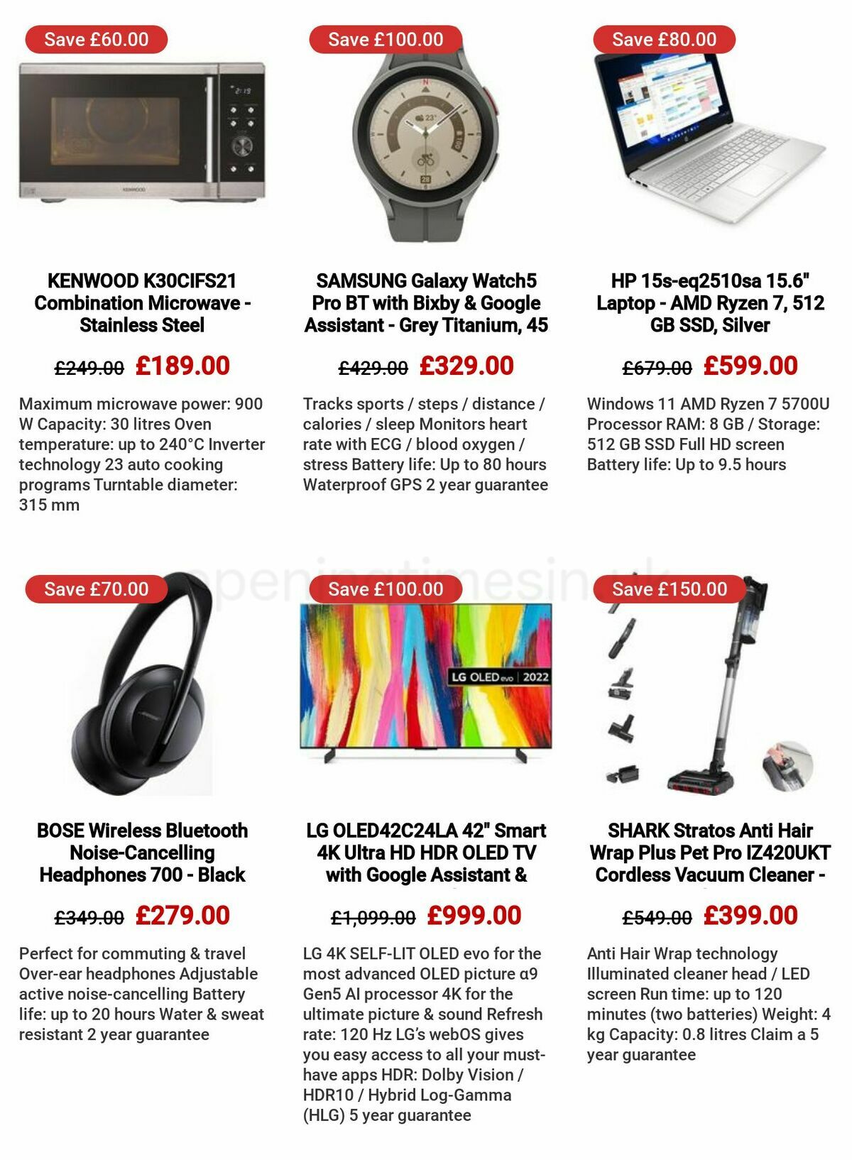 Currys Offers from 4 May