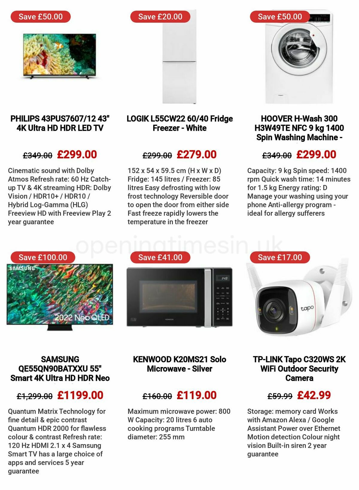 Currys Offers from 4 May