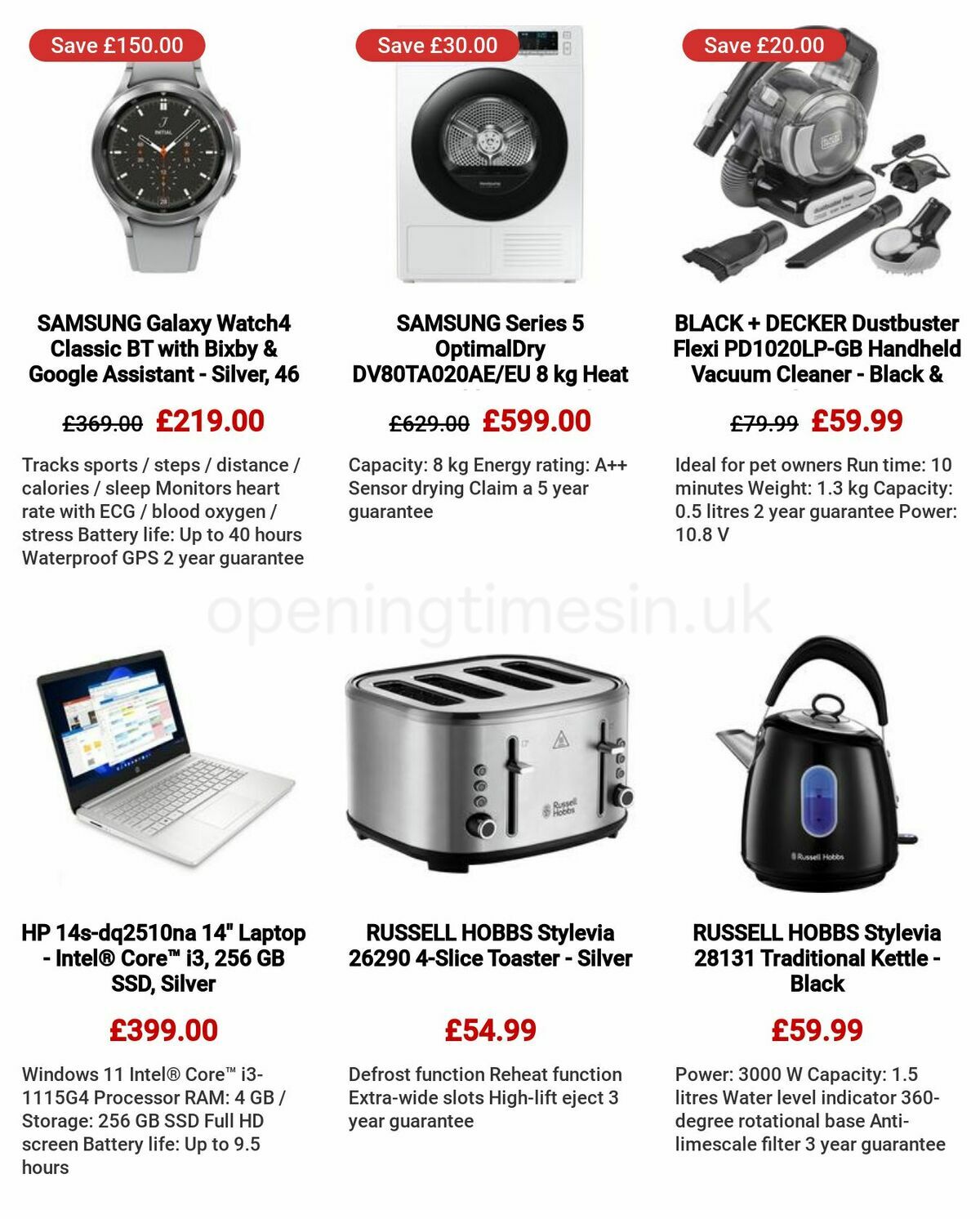 Currys Offers from 4 May