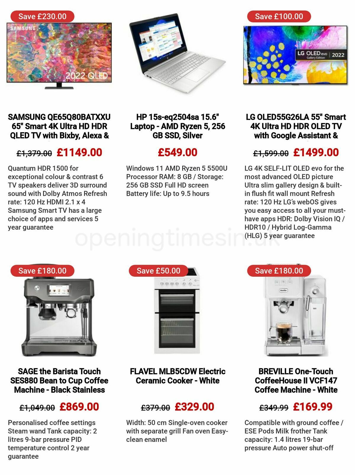 Currys Offers from 4 May