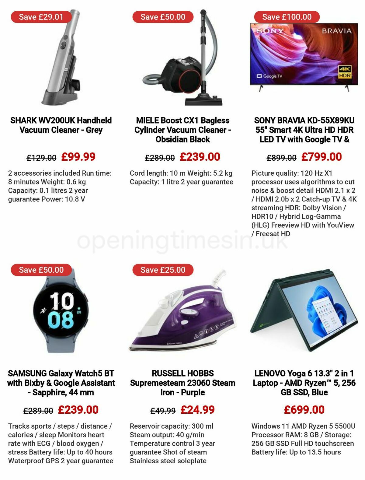 Currys Offers from 4 May