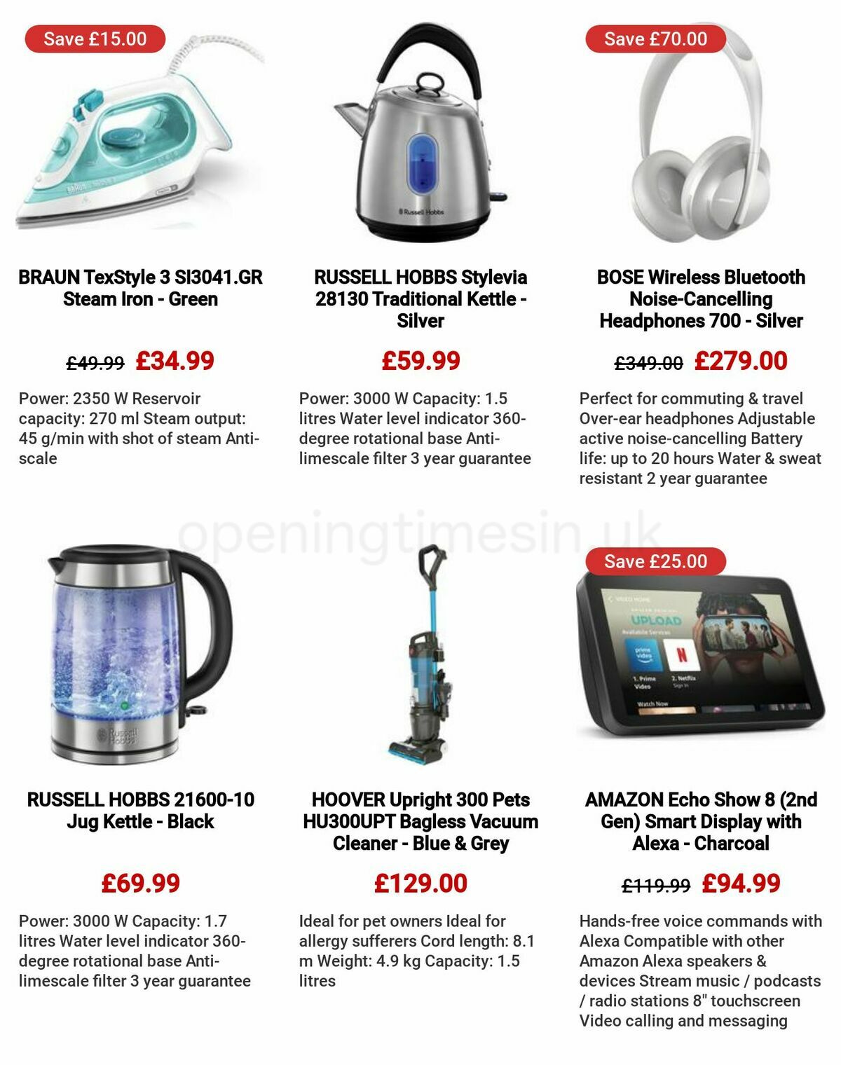 Currys Offers from 4 May