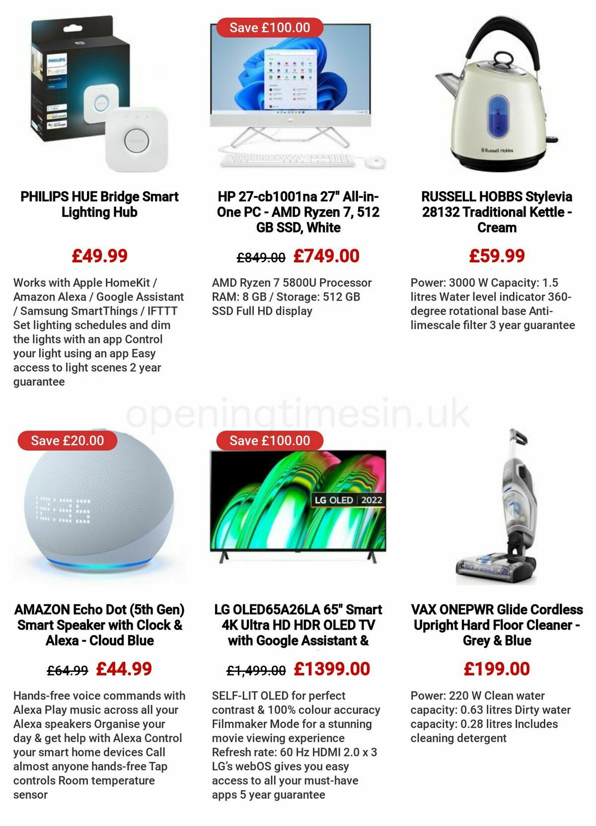 Currys Offers from 4 May