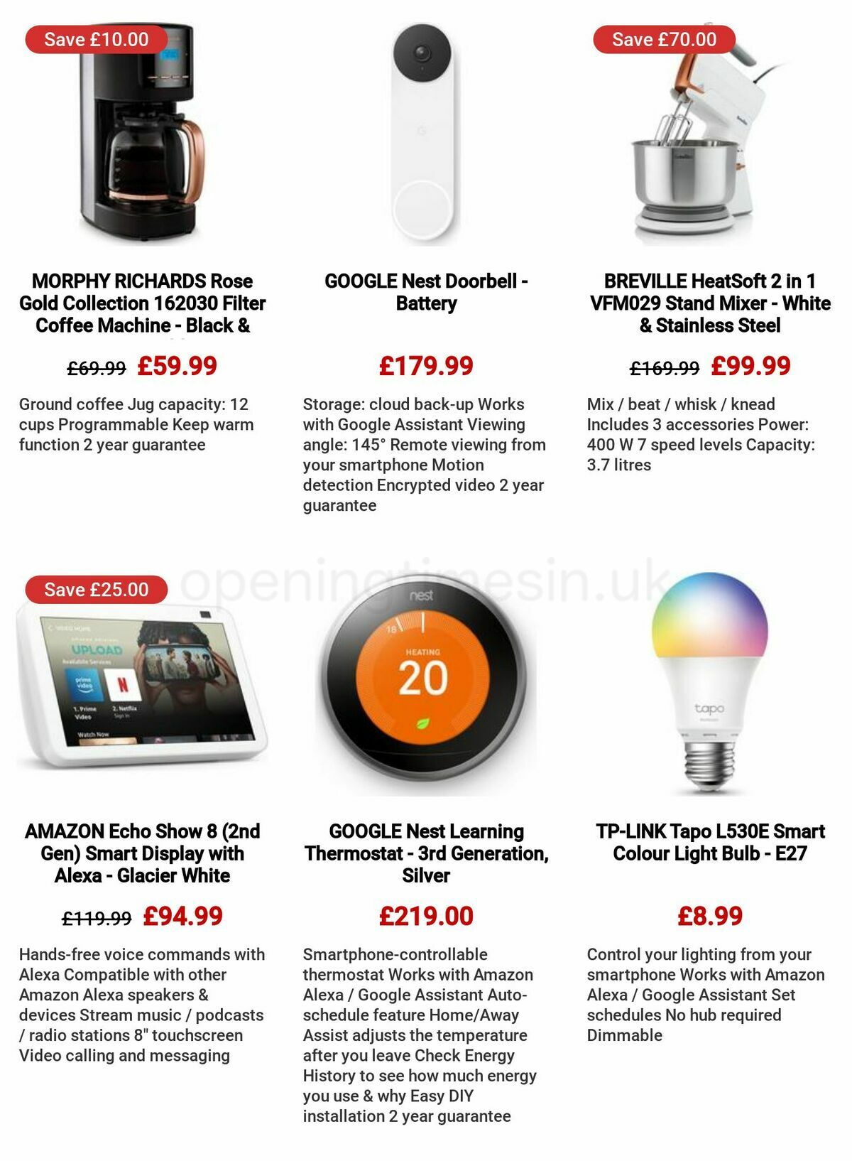 Currys Offers from 4 May