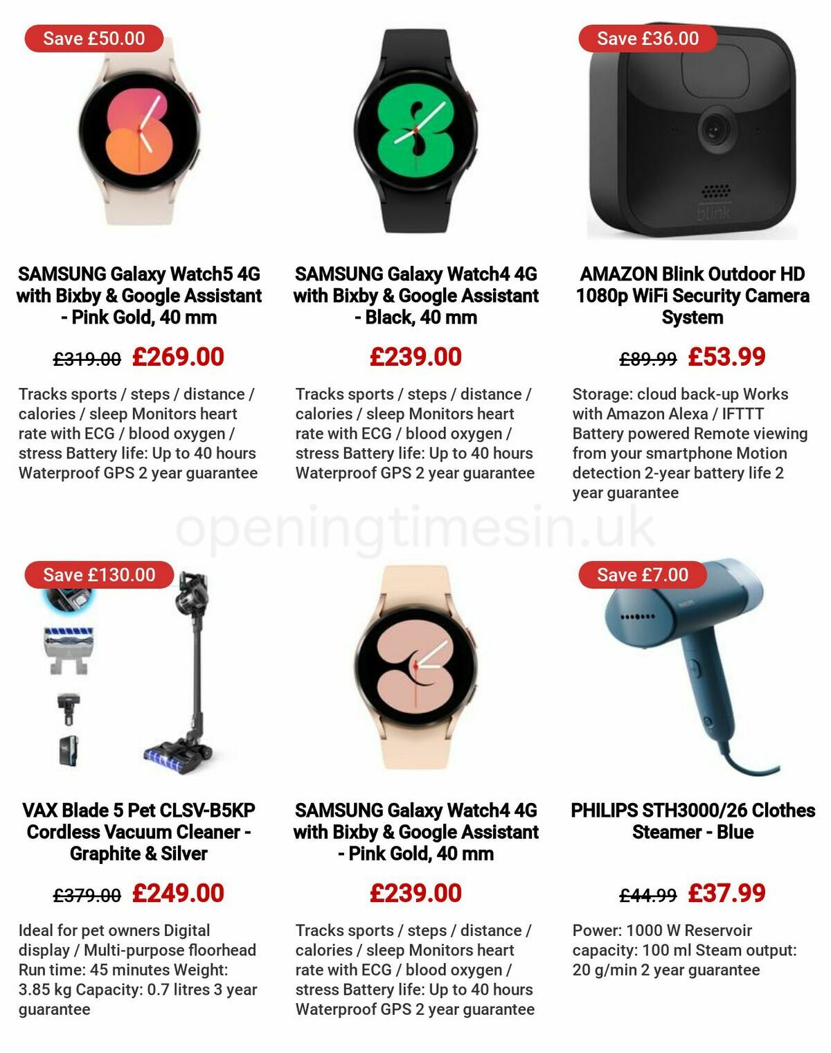 Currys Offers from 4 May