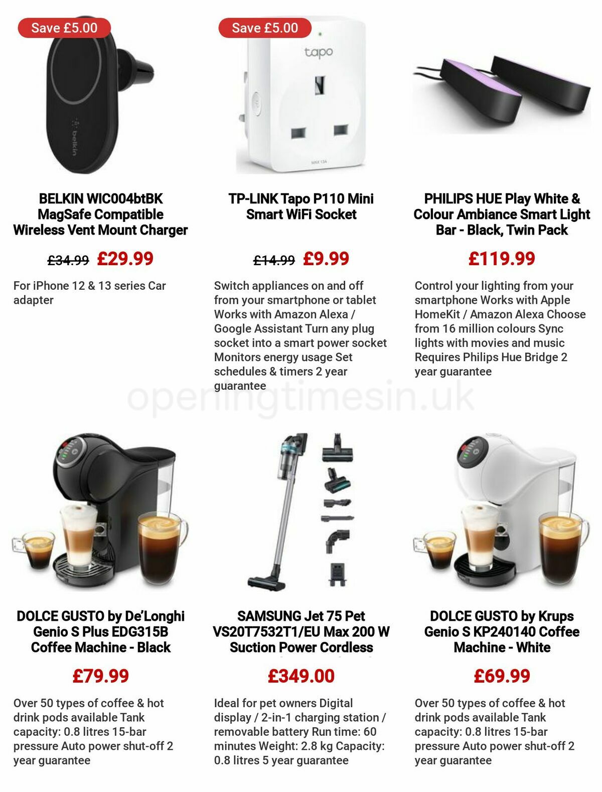 Currys Offers from 4 May