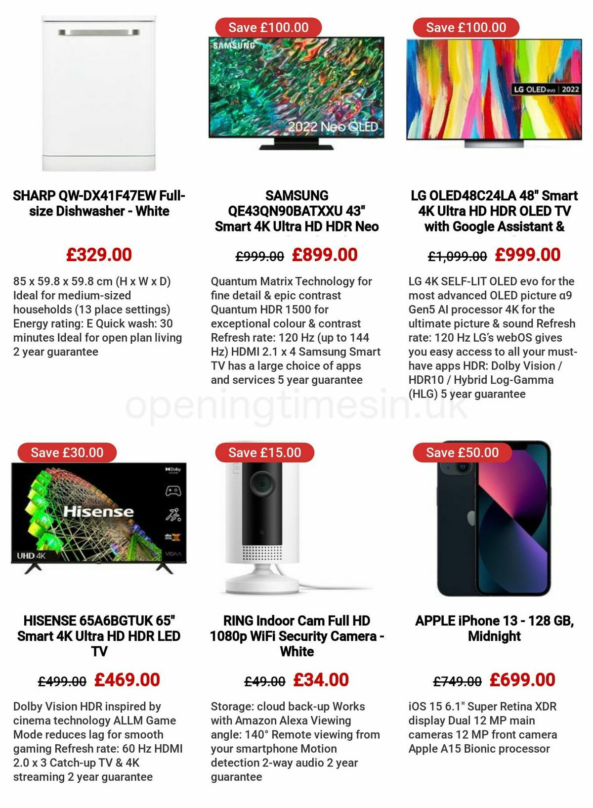 Currys Offers from 4 May