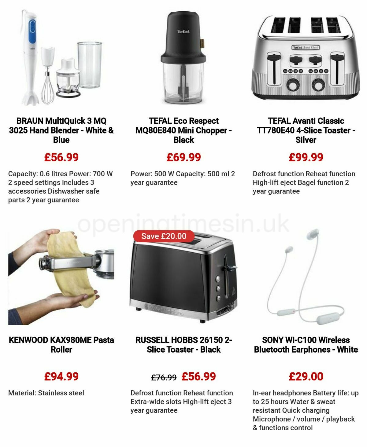 Currys Offers from 4 May