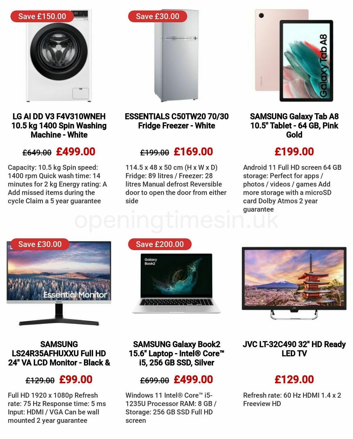 Currys Offers from 4 May