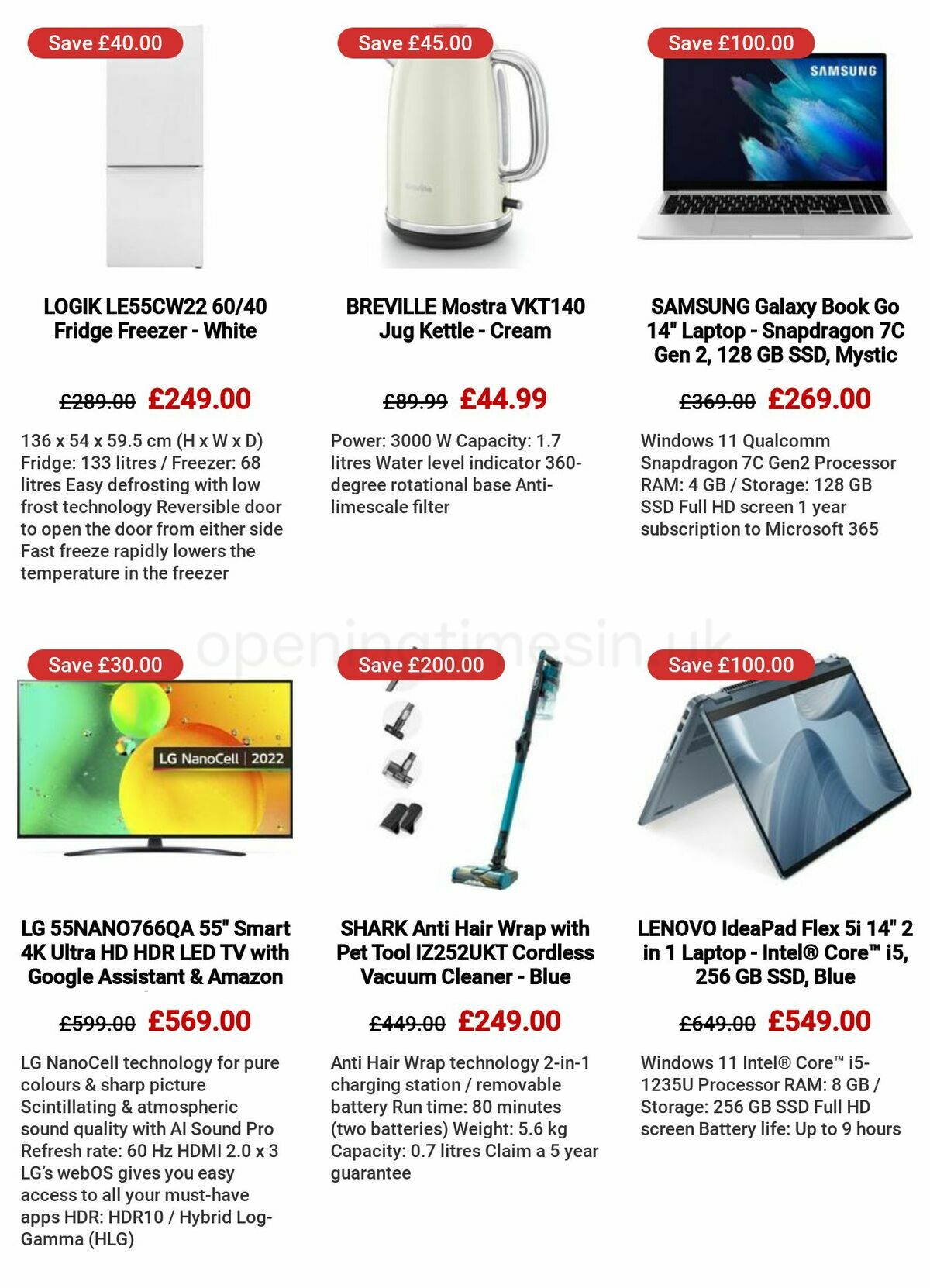 Currys Offers from 4 May