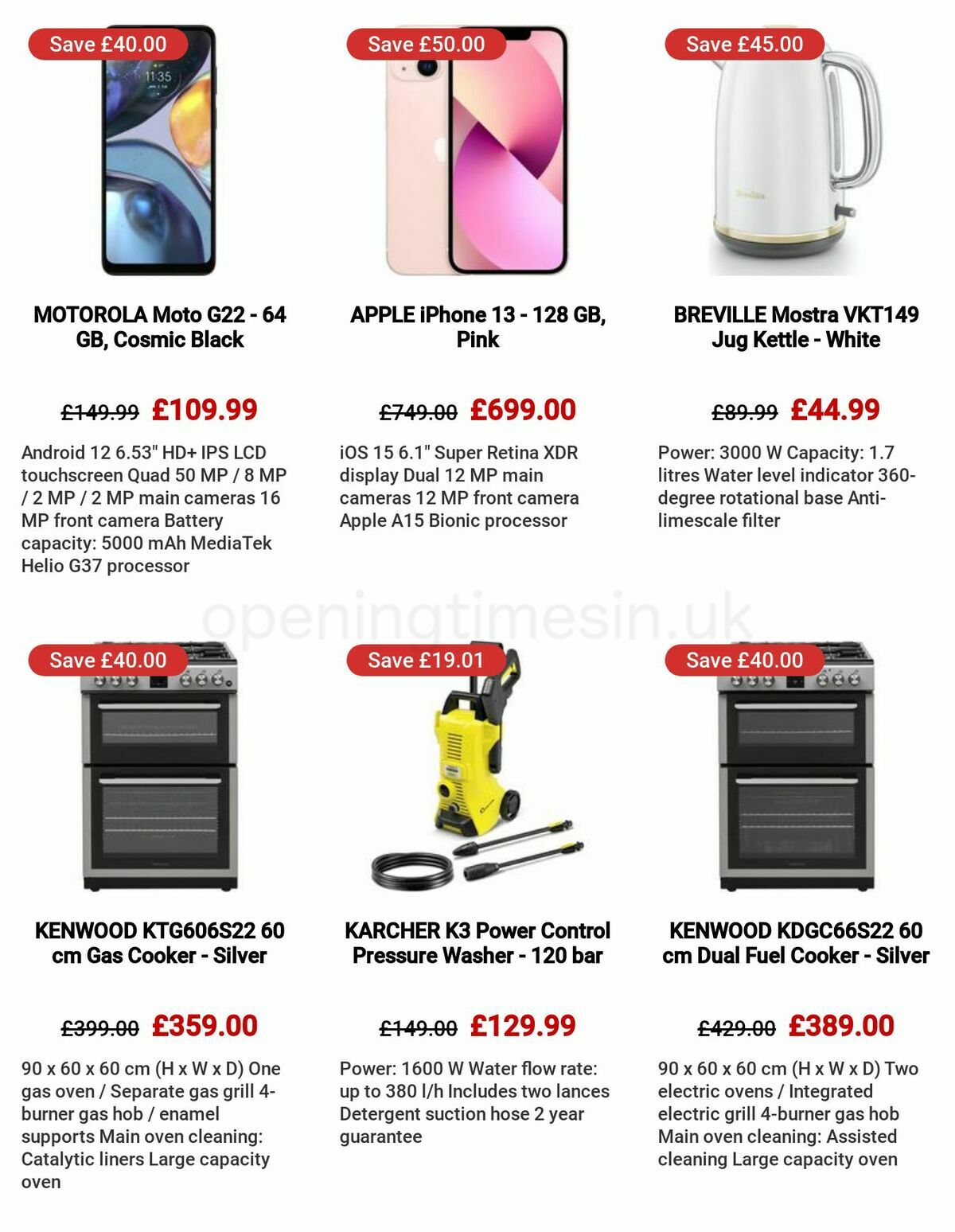 Currys Offers from 4 May