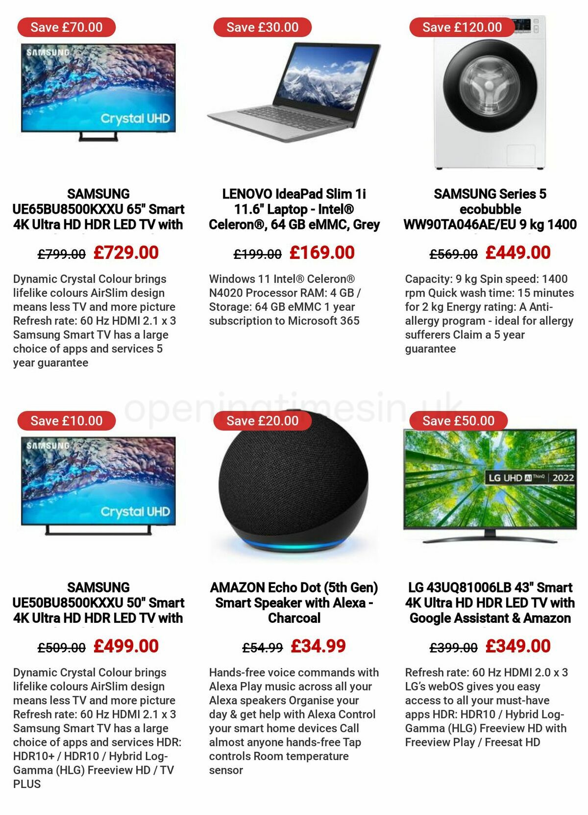 Currys Offers from 4 May