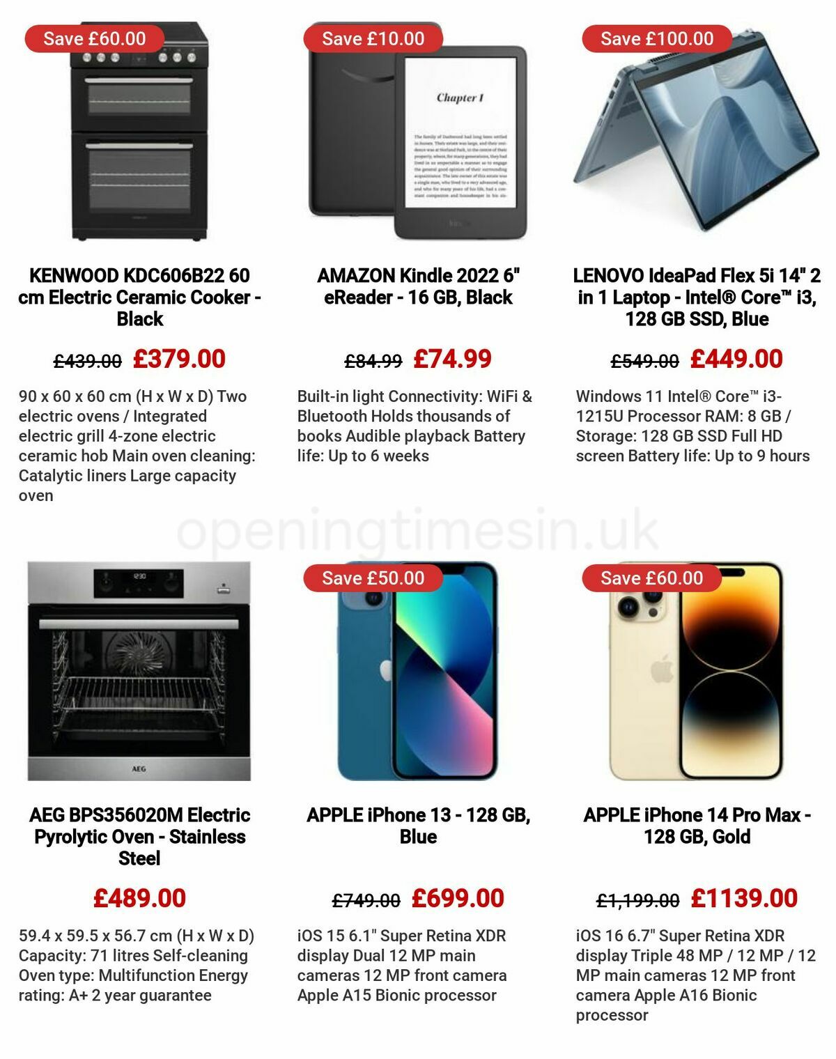 Currys Offers from 4 May