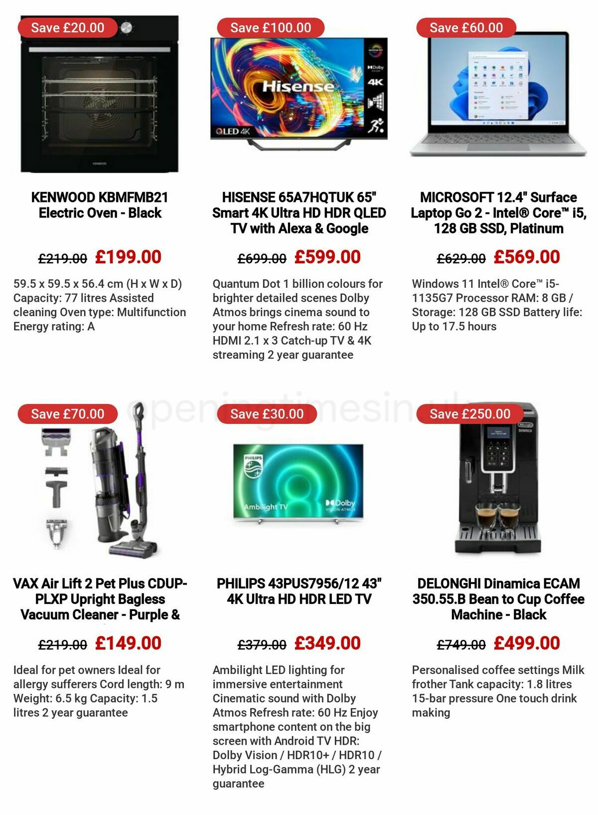 Currys Offers from 4 May