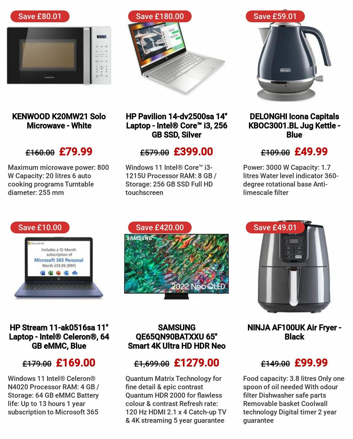 Currys Offers from 6 July