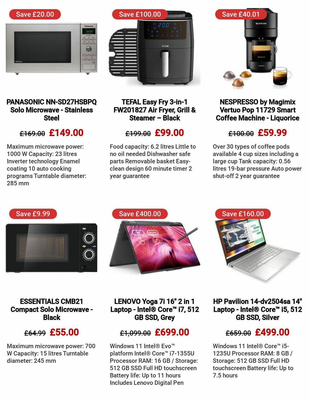 Currys Offers from 6 July