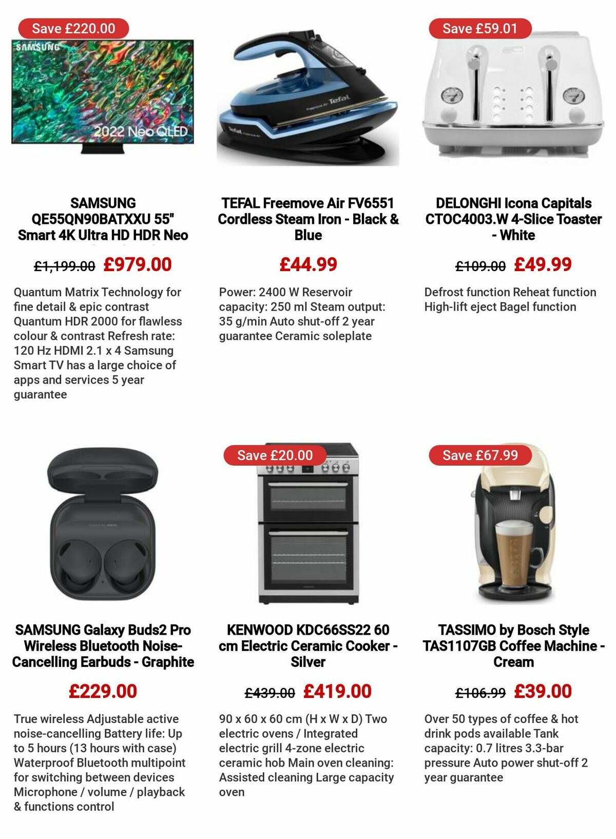 Currys Offers from 6 July