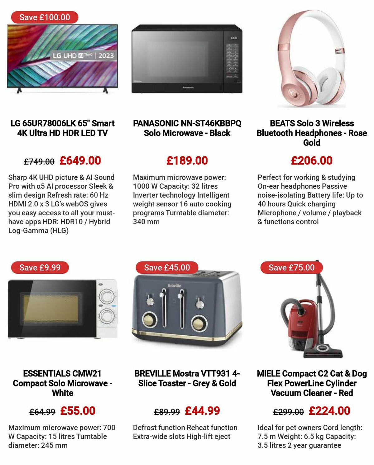 Currys Offers from 6 July