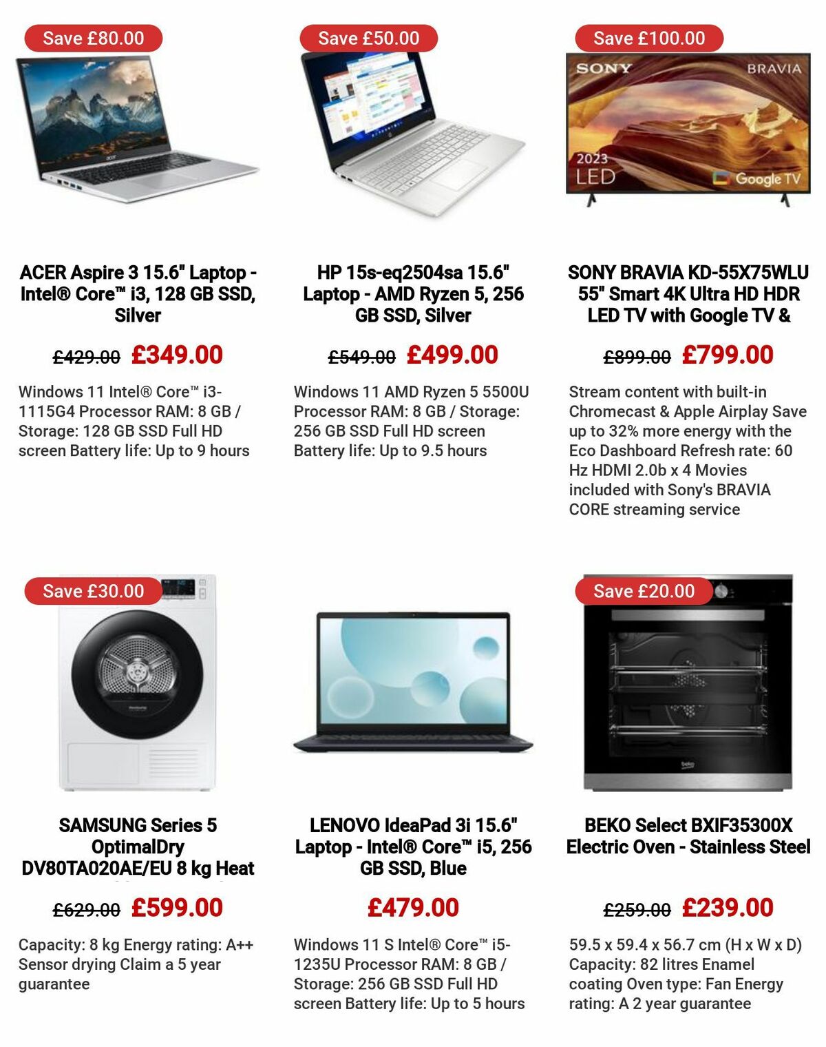 Currys Offers from 6 July